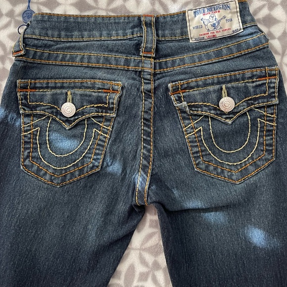 True religion jeans, size 25 waist, blue - Picture 3 of 4